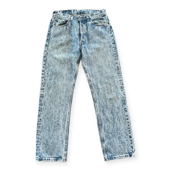 Vintage Levi’s acid wash 501 Blue Jeans size 32